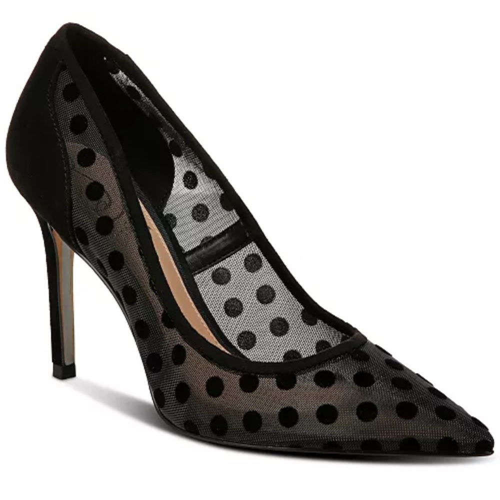 NWOB Sam Edelman Elegant Burgundy Polka Dot Heels
